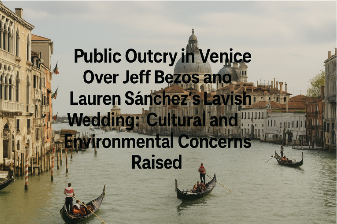 Public Outcry in Venice Over Jeff Bezos and Lauren Sánchez’s Lavish Wedding: Cultural and Environmental Concerns Raised